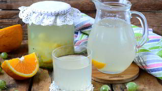 Компот из крыжовника с апельсином на зиму