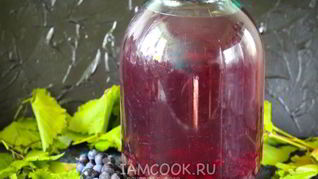 Компот из синего винограда на зиму