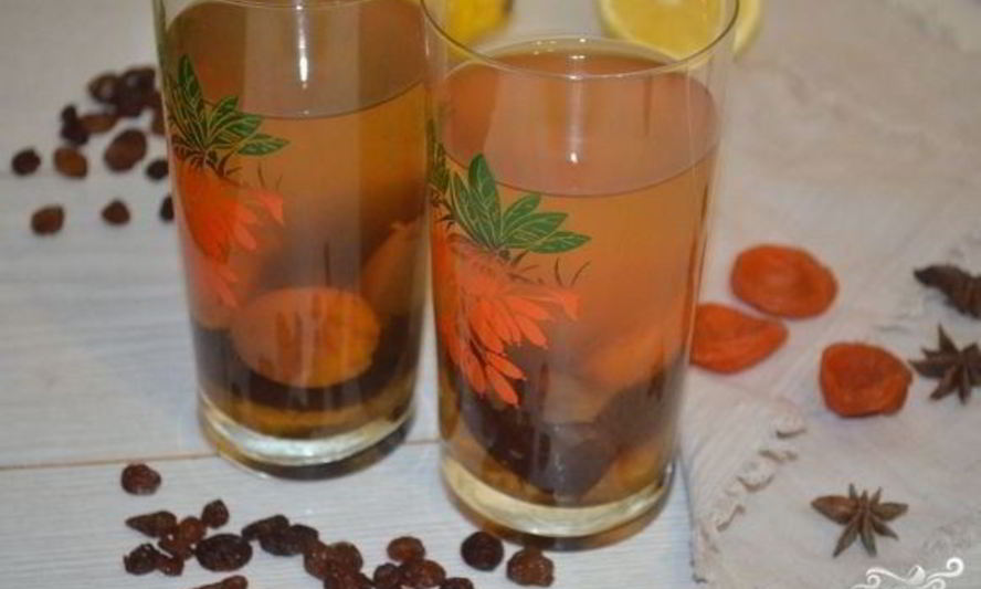 Рецепт компота из сухофруктов и изюма