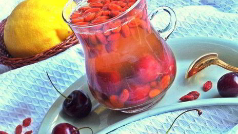 вишнево-яблочный компот