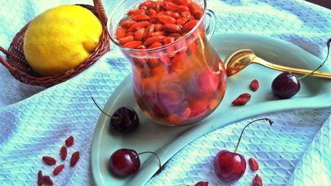 вишнево-яблочный компот