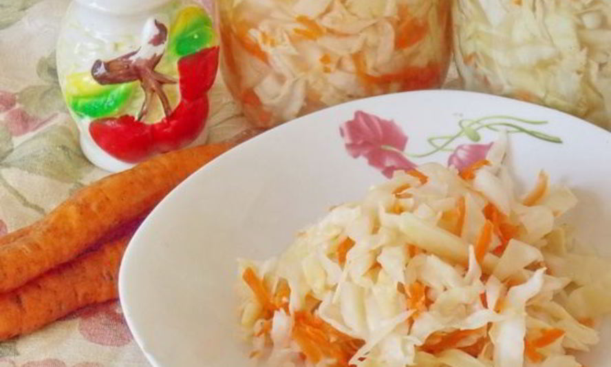 Рецепт квашеной капусты с морковью и сахаром