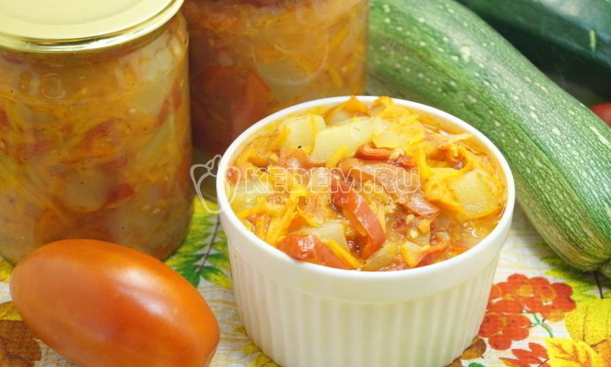 Рецепт лечо из кабачков на зиму