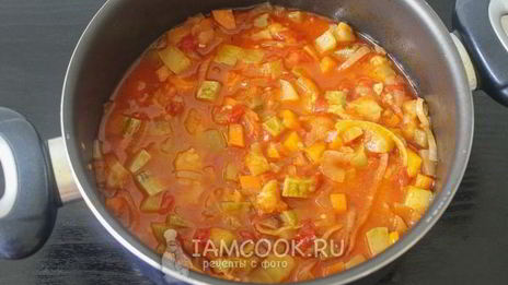 лечо из кабачков с помидорами на зиму