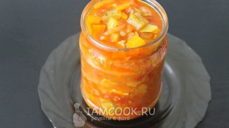 лечо из кабачков с помидорами на зиму