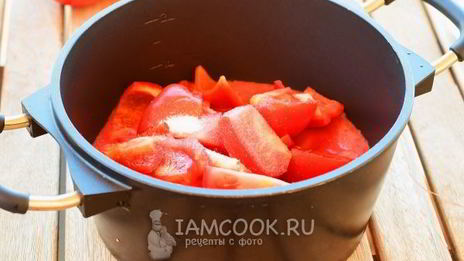 лечо из помидоров и перца с чесноком