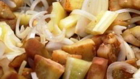 лечо с баклажанами и помидорами