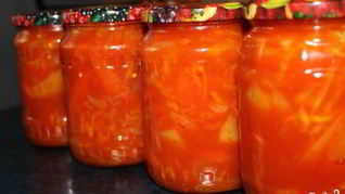 Лечо с луком на зиму