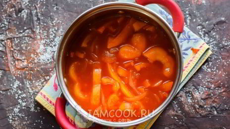 лечо с морковью и томатной пастой