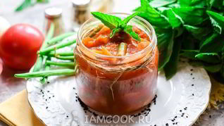 Лечо со стручковой фасолью на зиму