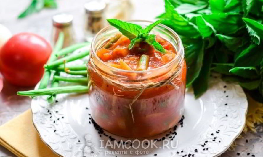 Рецепт лечо со стручковой фасолью на зиму