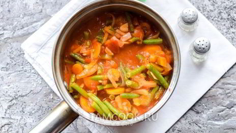 лечо со стручковой фасолью на зиму