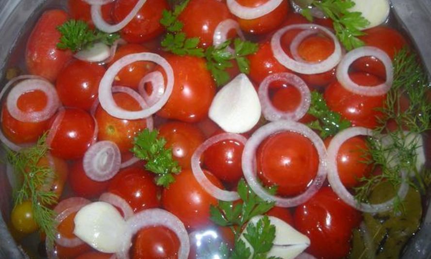 Рецепт быстро маринованные помидорчики