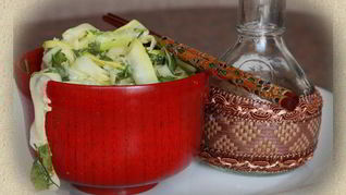 Быстрые маринованные кабачки