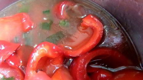 быстрые маринованные томаты и перцы