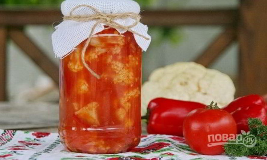 Рецепт капусты, маринованной в томатном соке