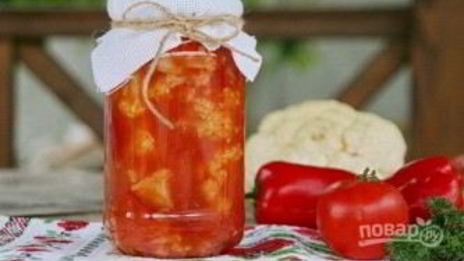 капуста, маринованная в томатном соке