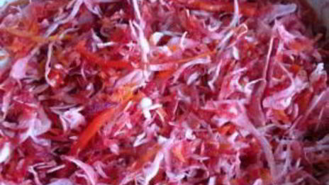 маринованная капуста с болгарским перцем на зиму