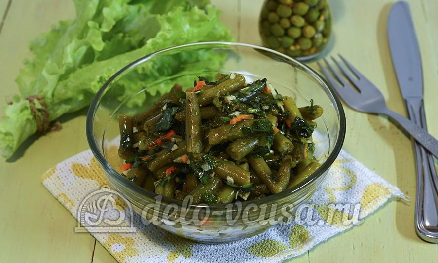 Рецепт маринованной стручковой фасоли