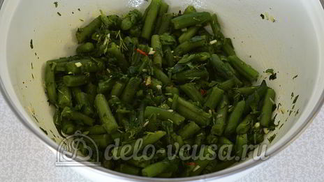 маринованная стручковая фасоль