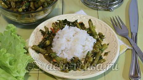 маринованная стручковая фасоль