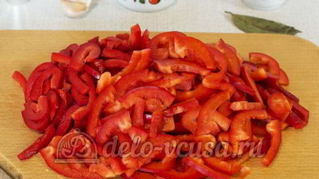 маринованный болгарский перец в масле с чесноком