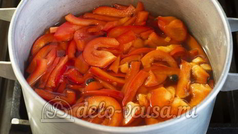 маринованный болгарский перец в масле с чесноком