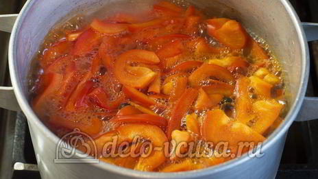 маринованный болгарский перец в масле с чесноком