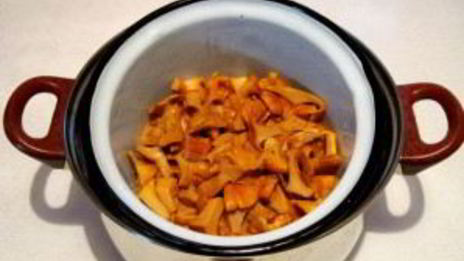 маринованные лисички с корицей