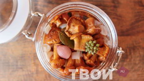 маринованные лисички