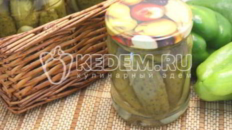 маринованные огурцы с болгарским перцем