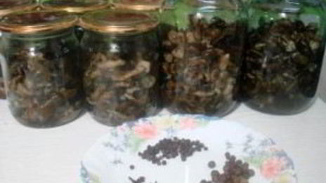 маринованные опята с гвоздикой