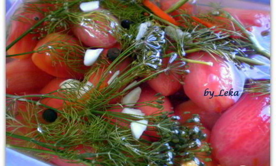 Рецепт маринованных помидоров в стиле ню