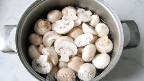 маринованные шампиньоны с укропом и чесноком