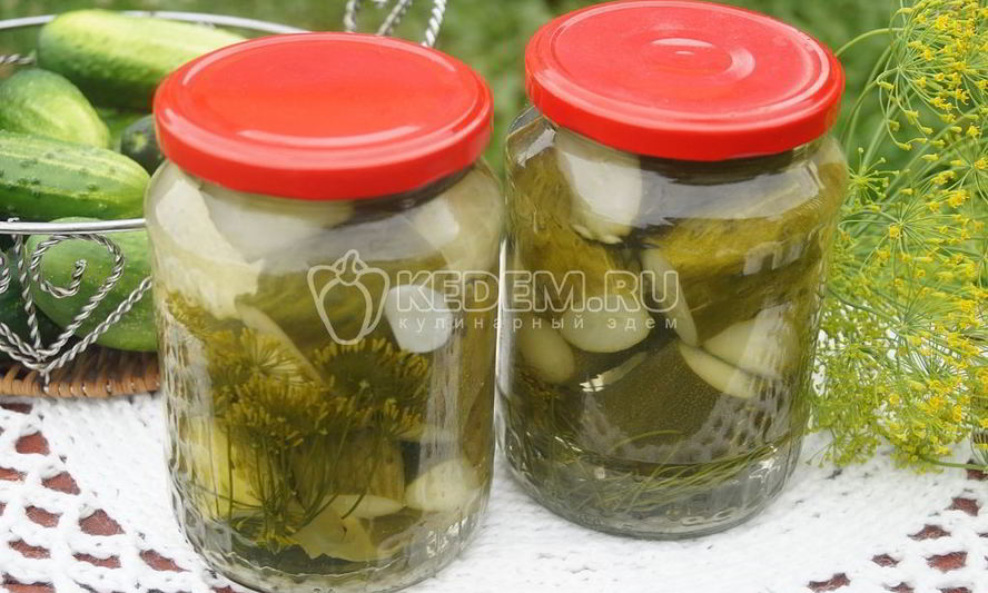 Рецепт огурцов маринованных резанных с перцем