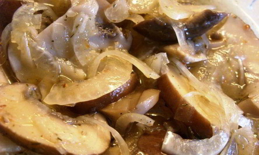 Рецепт шампиньонов быстромаринованных