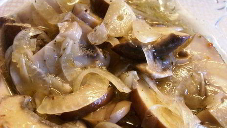 шампиньоны быстромаринованные