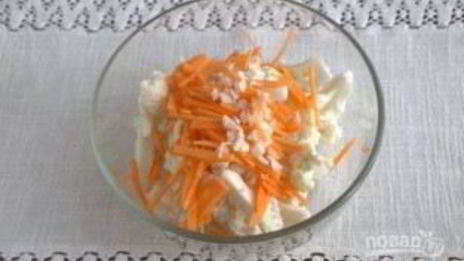 цветная капуста, маринованная по-корейски