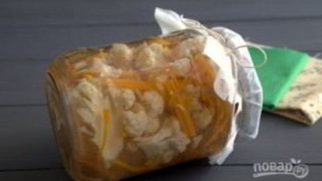 цветная капуста, маринованная по-корейски