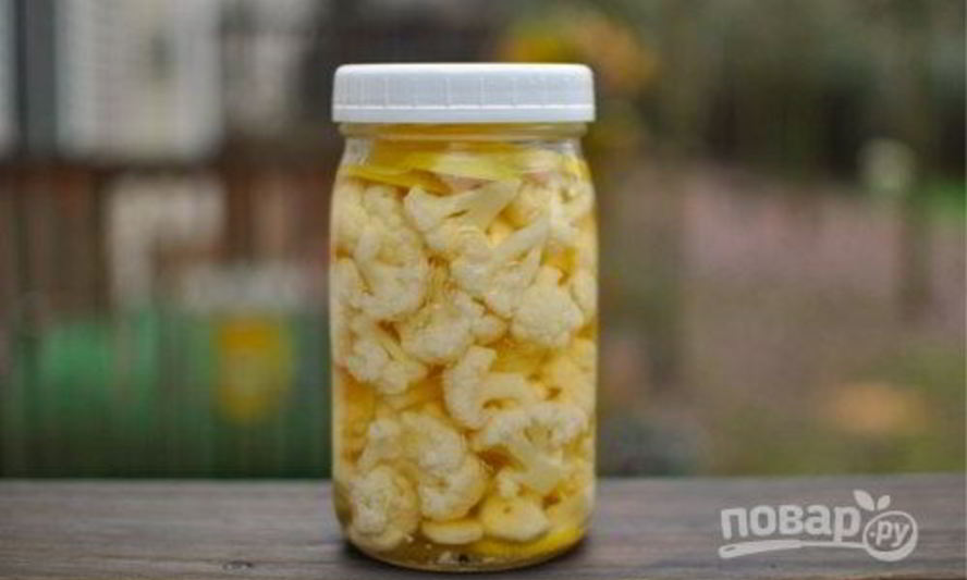Рецепт вкуснейшей маринованной цветной капусты