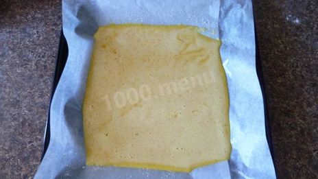 апельсиновый рулет с повидлом