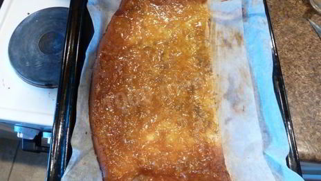 апельсиновый рулет с повидлом