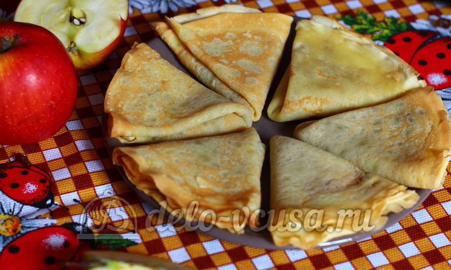 Рецепт блинчиков с повидлом