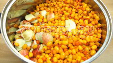 повидло из яблок с облепихой