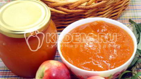 повидло из яблок с облепихой