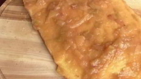 рулет с яблочным повидлом