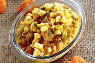 Приправа из кураги с яблоками