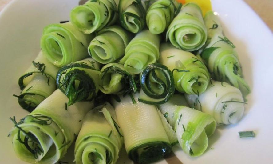 Рецепт быстрых малосольных кабачков