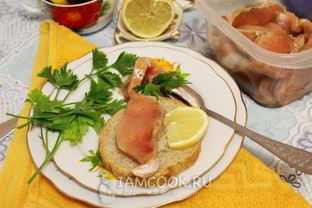 Горбуша, соленая под семгу