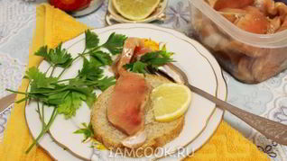 Горбуша, соленая под семгу